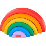 Mattel Fisher-Price Ξύλινο Ουράνιο Τόξο Wooden Stacking Rainbow HXT73 194735238316