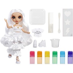 MGA Entertainment Rainbow High Watercolor & Create Fashion Doll, Brown Eyes 507598-EUC 035051507598