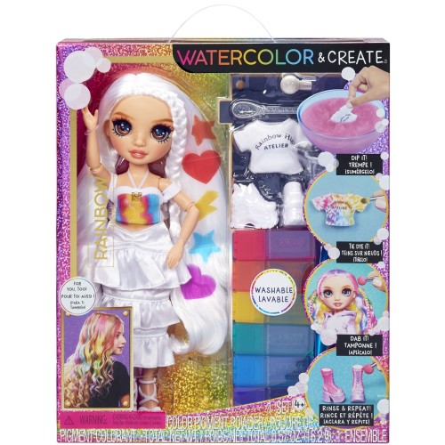MGA Entertainment Rainbow High Κούκλα Set Ζωγραφιζω TIE DYE Καφε Ματια 507598-EUC 035051507598