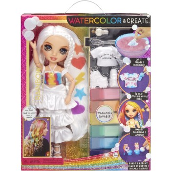 MGA Entertainment Rainbow High Κούκλα Set Ζωγραφιζω TIE DYE Καφε Ματια 507598-EUC 035051507598