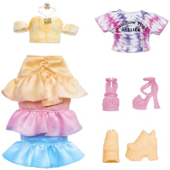MGA Entertainment Rainbow High Κούκλα Set Ζωγραφιζω TIE DYE Καφε Ματια 507598-EUC 035051507598