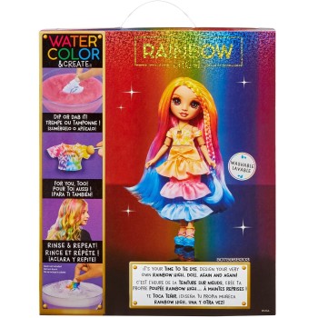 MGA Entertainment Rainbow High Κούκλα Set Ζωγραφιζω TIE DYE Καφε Ματια 507598-EUC 035051507598