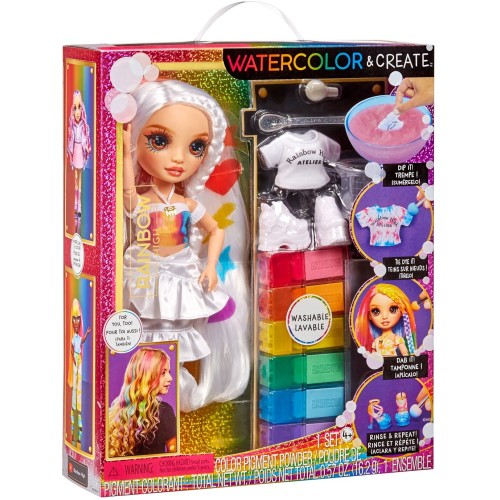 MGA Entertainment Rainbow High Κούκλα Set Ζωγραφιζω TIE DYE Καφε Ματια 507598-EUC 035051507598