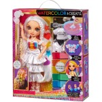 MGA Entertainment Rainbow High Watercolor & Create Fashion Doll, Brown Eyes 507598-EUC 035051507598