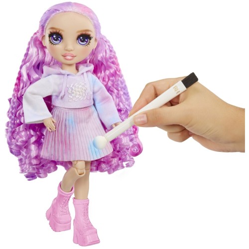 MGA Entertainment Rainbow High Κούκλα Set Ζωγραφιζω TIE DYE Μωβ Ματια 507581-EUC 035051507581