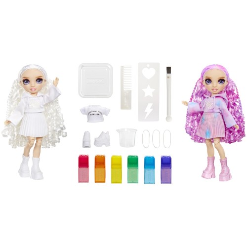 MGA Entertainment Rainbow High Κούκλα Set Ζωγραφιζω TIE DYE Μωβ Ματια 507581-EUC 035051507581