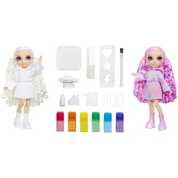 MGA Entertainment Rainbow High Watercolor & Create Fashion Doll, Purple Eyes 507581-EUC 035051507581