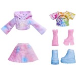 MGA Entertainment Rainbow High Κούκλα Set Ζωγραφιζω TIE DYE Μωβ Ματια 507581-EUC 035051507581