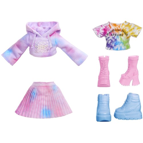 MGA Entertainment Rainbow High Κούκλα Set Ζωγραφιζω TIE DYE Μωβ Ματια 507581-EUC 035051507581