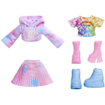 MGA Entertainment Rainbow High Κούκλα Set Ζωγραφιζω TIE DYE Μωβ Ματια 507581-EUC 035051507581
