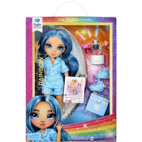 MGA Entertainment Rainbow High Junior High PJ Party Κούκλα - Skyler Blue 530947-EUC 035051530947