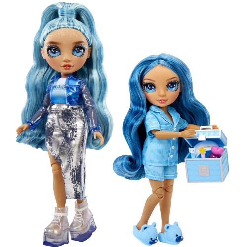 MGA Entertainment Rainbow High Junior High Pj Party Doll - Skyler (Blue) 530947-EUC 035051530947