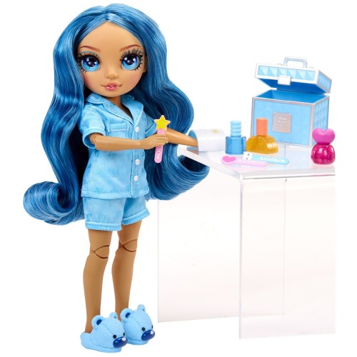 MGA Entertainment Rainbow High Junior High PJ Party Κούκλα - Skyler Blue 530947-EUC 035051530947