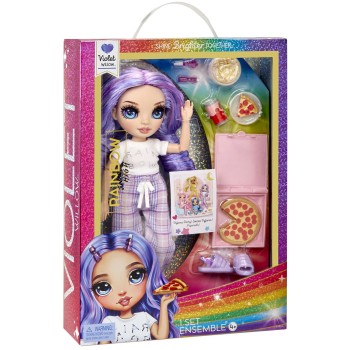 MGA Entertainment Rainbow High Junior High Pj Party Doll - Violet (Purple) 503705-EUC 035051503705