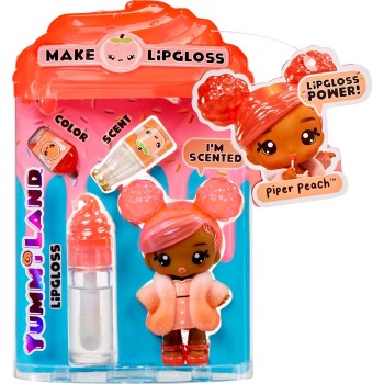 MGA Entertainment Yummiland Lipgloss Doll- Pia Peach 120759-EUC 035051120759