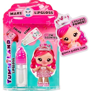 MGA Entertainment Yummiland Lipgloss Doll- Bianca Bubblegum 120711-EUC 035051120711
