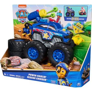 Spin Master Paw Patrol: Rescue  Chases Power Haulin Cruiser, Toy Truck With Launcher, M 102487 681147017801