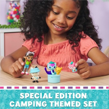 Spin Master Gabbys Dollhouse Dreamworks Κουκλόσπιτο Gabbys Cat Adventures - Gabby & Friends Camping Figure Set 102125 7789884692