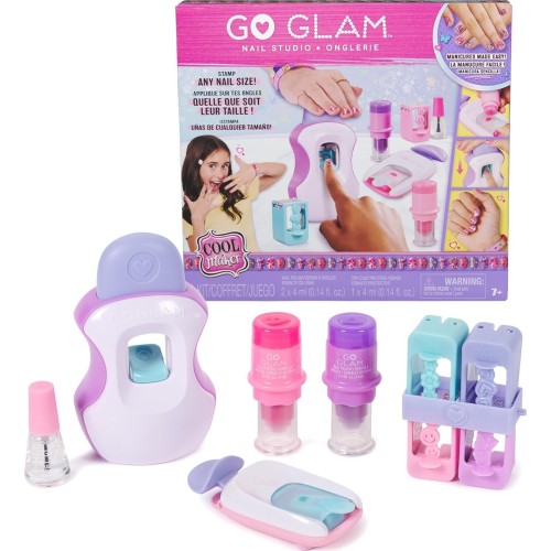 Spin Master Cool Maker, Go Glam  Nail Kit, Style 200 Nails With 4 Designs, 2 Polish App 102511 681147025813