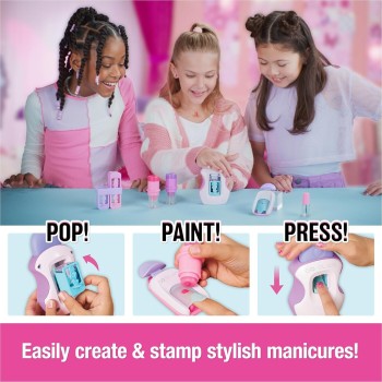 Spin Master Cool Maker, Go Glam  Nail Kit, Style 200 Nails With 4 Designs, 2 Polish App 102511 681147025813