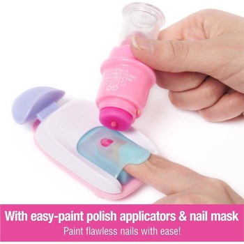 Spin Master Cool Maker, Go Glam  Nail Kit, Style 200 Nails With 4 Designs, 2 Polish App 102511 681147025813