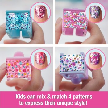Spin Master Cool Maker, Go Glam  Nail Kit, Style 200 Nails With 4 Designs, 2 Polish App 102511 681147025813