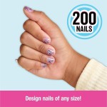 Spin Master Cool Maker, Go Glam  Nail Kit, Style 200 Nails With 4 Designs, 2 Polish App 102511 681147025813