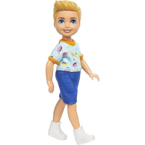 Mattel Barbie Chelsea & Φιλες Chelsea Doll Chelsea Κούκλα Ξανθό Αγοράκι Μπλούζα Δεινόσαυρος DWJ33 / HXM98 194735234561