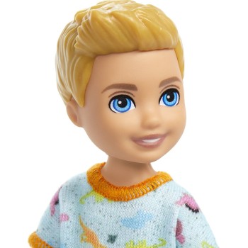 Mattel Barbie Chelsea & Φιλες Chelsea Doll Chelsea Κούκλα Ξανθό Αγοράκι Μπλούζα Δεινόσαυρος DWJ33 / HXM98 194735234561