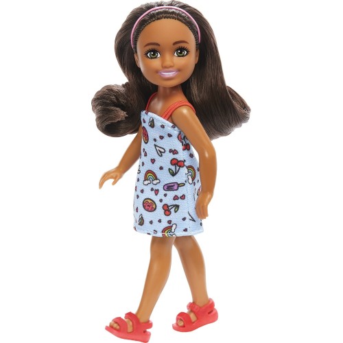 Mattel Barbie Chelsea & Φιλες Chelsea Doll Chelsea Κούκλα Καστανά Μαλλιά Γαλάζιο Φόρεμα DWJ33 / HXM97 194735234585