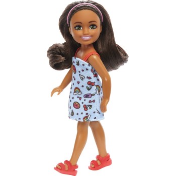 Mattel Barbie Chelsea & Φιλες Chelsea Doll Chelsea Κούκλα Καστανά Μαλλιά Γαλάζιο Φόρεμα DWJ33 / HXM97 194735234585