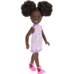 Mattel Barbie Chelsea & Φιλες Chelsea Doll Chelsea Κούκλα Μωβ Φόρεμα Με Λουλούδια DWJ33 / HXM96 194735234554