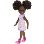 Mattel Barbie Chelsea & Φιλες Chelsea Doll Chelsea Κούκλα Μωβ Φόρεμα Με Λουλούδια DWJ33 / HXM96 194735234554