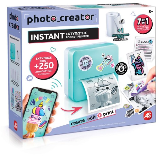 As company Photo Creator Instant Portable Printer for Ages 8+ 1863-70607 3555801706172