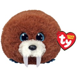 TY Beannie Balls Hank Fluffy Sea Horse Brown 1607-42559 008421425594