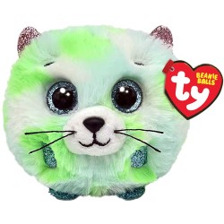TY Beannie Balls Evie Fluffy Kitten Green 1607-42537 008421425372