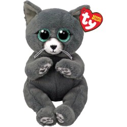 TY Beannie Bellies Binx Χνουδωτή Γατούλα Γκρι 15εκ 1607-41501 008421415014