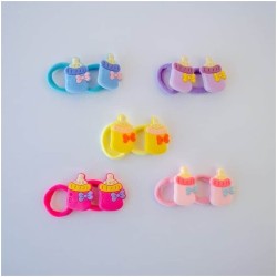 Azure accessories Children's Rubber Baby Bottle Various Colors - 1 Pc XA-0188 5200419211515