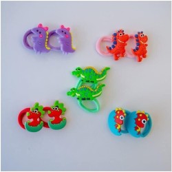 Azure accessories Children's Rubber Band Dinosaurs Various Designs - 1 Pc XA-0183 5200419211461
