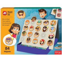 As company AS Magnet Box Who Is Hiding? 84 Educational Paper Magnets For Ages 5+ 1029-64060 5203068640606