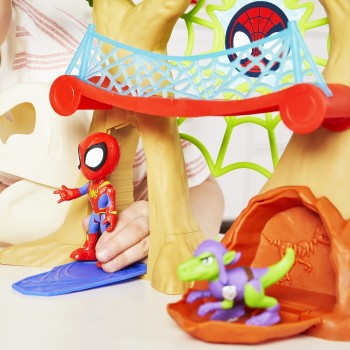 Hasbro Spiderman Marvel Spidey and His Amazing Friends Dino Webs Treehouse Playset F9477 5010996234896