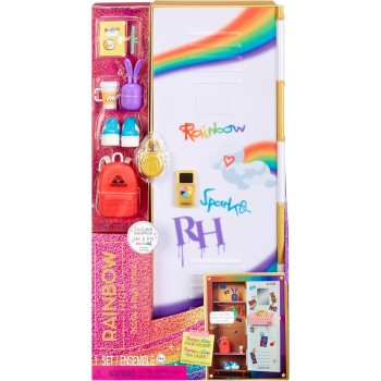MGA Entertainment Rainbow High Locker Playset 507420-EUC 035051507420