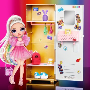 MGA Entertainment Rainbow High Locker Playset 507420-EUC 035051507420