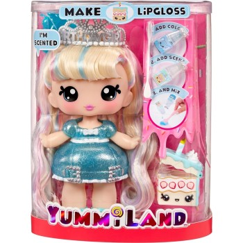 MGA Entertainment Yummiland Large Doll + Lipgloss Pet- Callie Birthday Cake 120742-EUC 035051120742