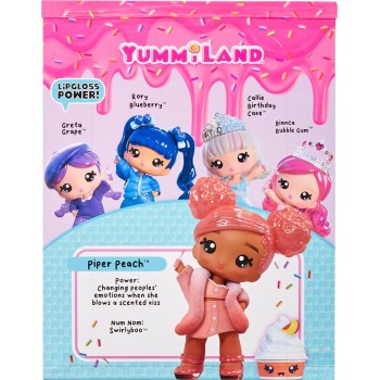 MGA Entertainment Yummiland Large Doll + Lipgloss Pet- Pia Peach 120797-EUC 035051120797
