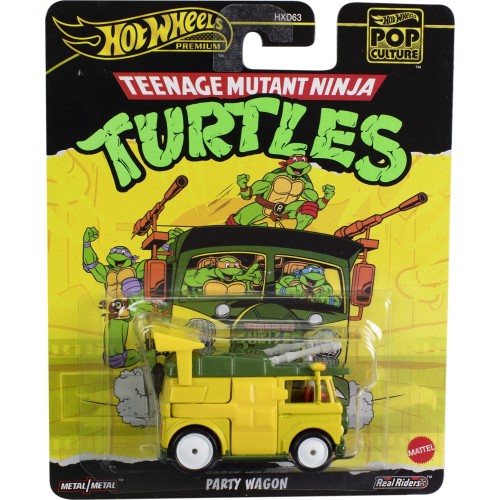 Mattel Hot Wheels Συλλεκτικα Αυτοκινητάκια - Pop Culture Hw Tmnt Party Wagon Όχημα Παιχνίδι HXD63 / HXF04 194735227860