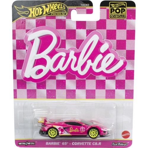 Mattel Hot Wheels Συλλεκτικα Αυτοκινητάκια - Pop Culture Hw Barbie 65Th Corvette C8.R Anniversar Όχημα Παιχνίδι HXD63 / HVJ51 19