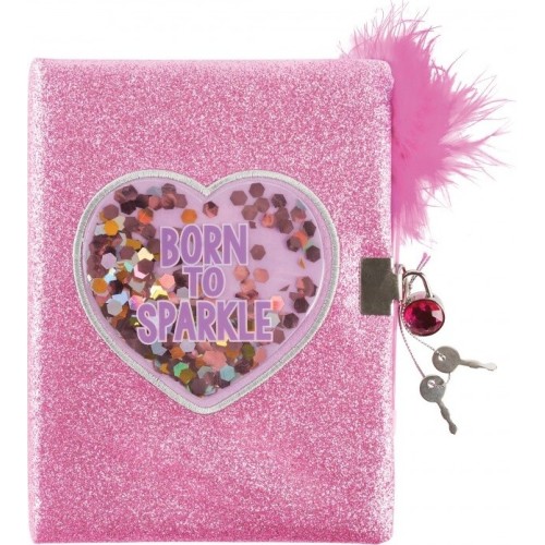 Make It Real 3C4g | Born To Sparkle Glitter Journal And Pen 36037 638241360371