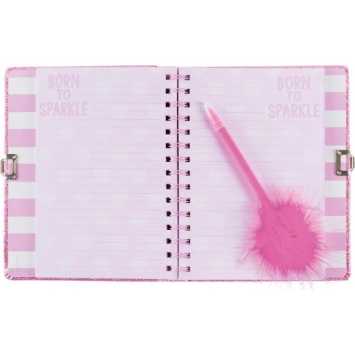 Make It Real 3C4g | Born To Sparkle Glitter Journal And Pen 36037 638241360371