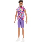 Mattel Barbie Fashionistas Doll 227 With Outfit Inspired By The Totally Hair Look, Brunette With Short Beard & Slender Body Type